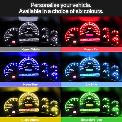 Nakamichi T5 W2W LED Bulb 37 74 2721 for PC74 PC37 Socket, Extremely Bright 12V 2016 SMD Chip Dashboard Instrument Panel Gauge Cluster Control Indicator Interior Light Lamp (Pack of 12)