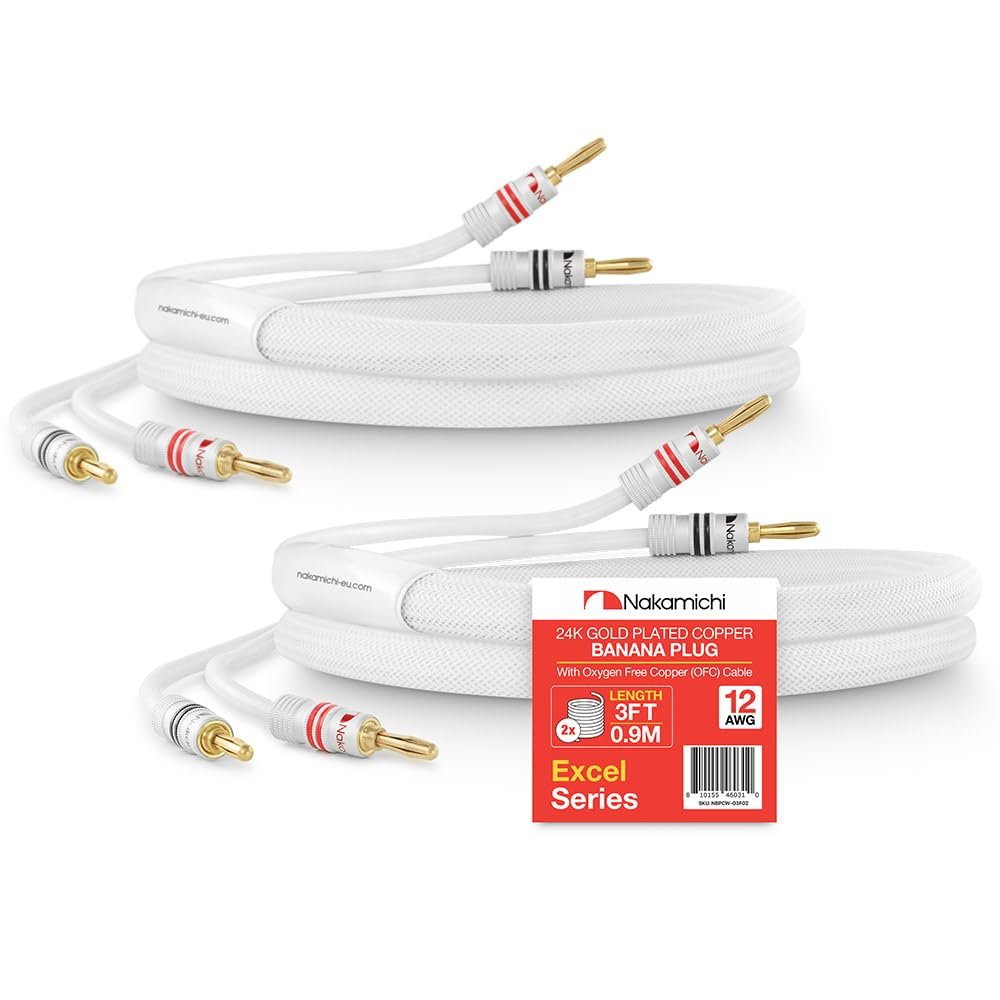 Nakamichi Série Ultime 24K Cuivre Rouge Béryllium Plaqué Or Fiche Banane Calibre 12-18 AWG 4mm Nakamichi Série Ultime 24K Cuivre Rouge Béryllium Plaqué Or Fiche Banane Calibre 12-18 AWG 4mm